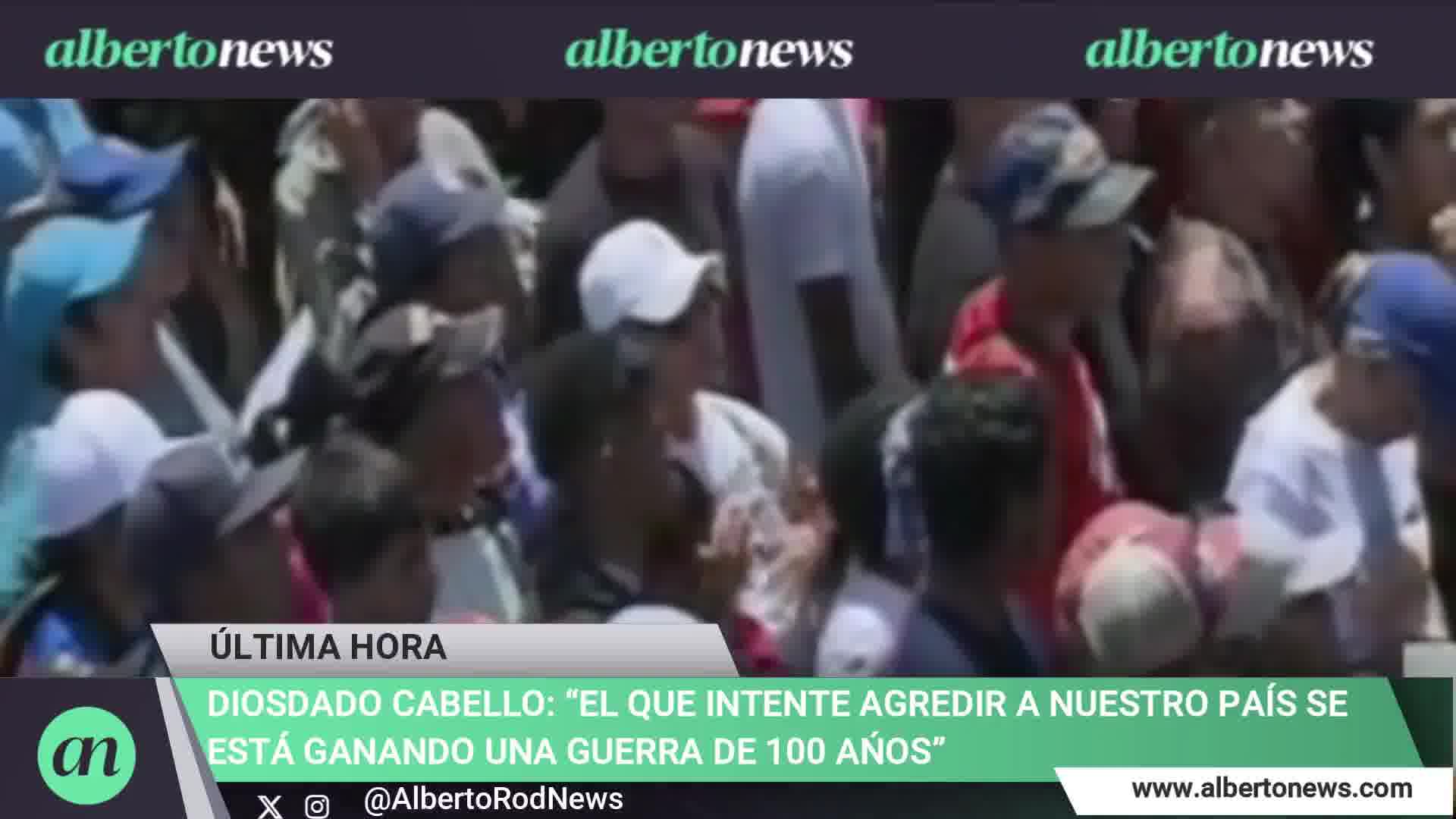 Diosdado Cabello in training with barracks: Anyone who attempts to attack our country is earning a 100-year war. Let them prepare for a 100-year war if they set foot here in Venezuela.