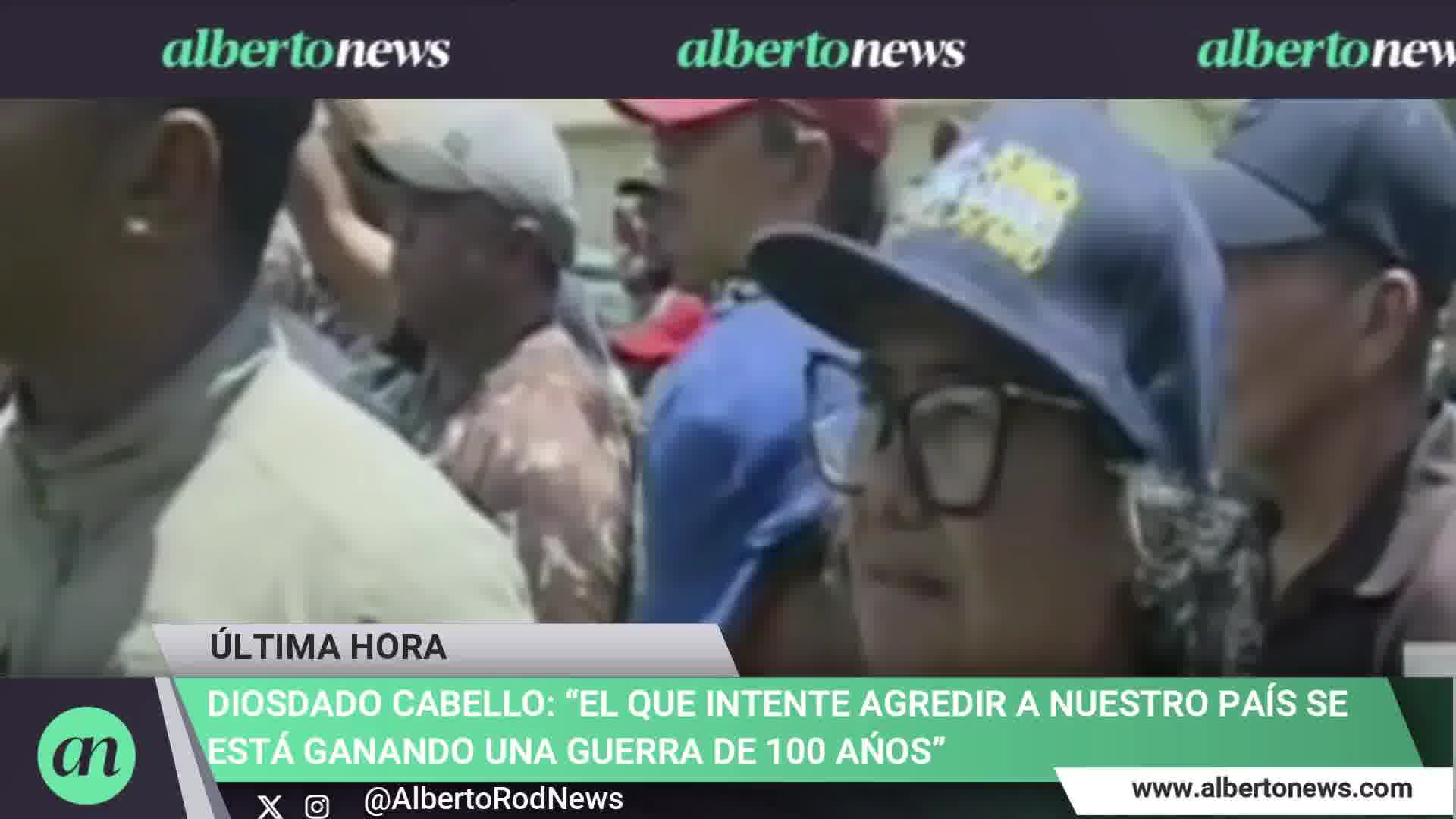 Diosdado Cabello in training with barracks: Anyone who attempts to attack our country is earning a 100-year war. Let them prepare for a 100-year war if they set foot here in Venezuela.
