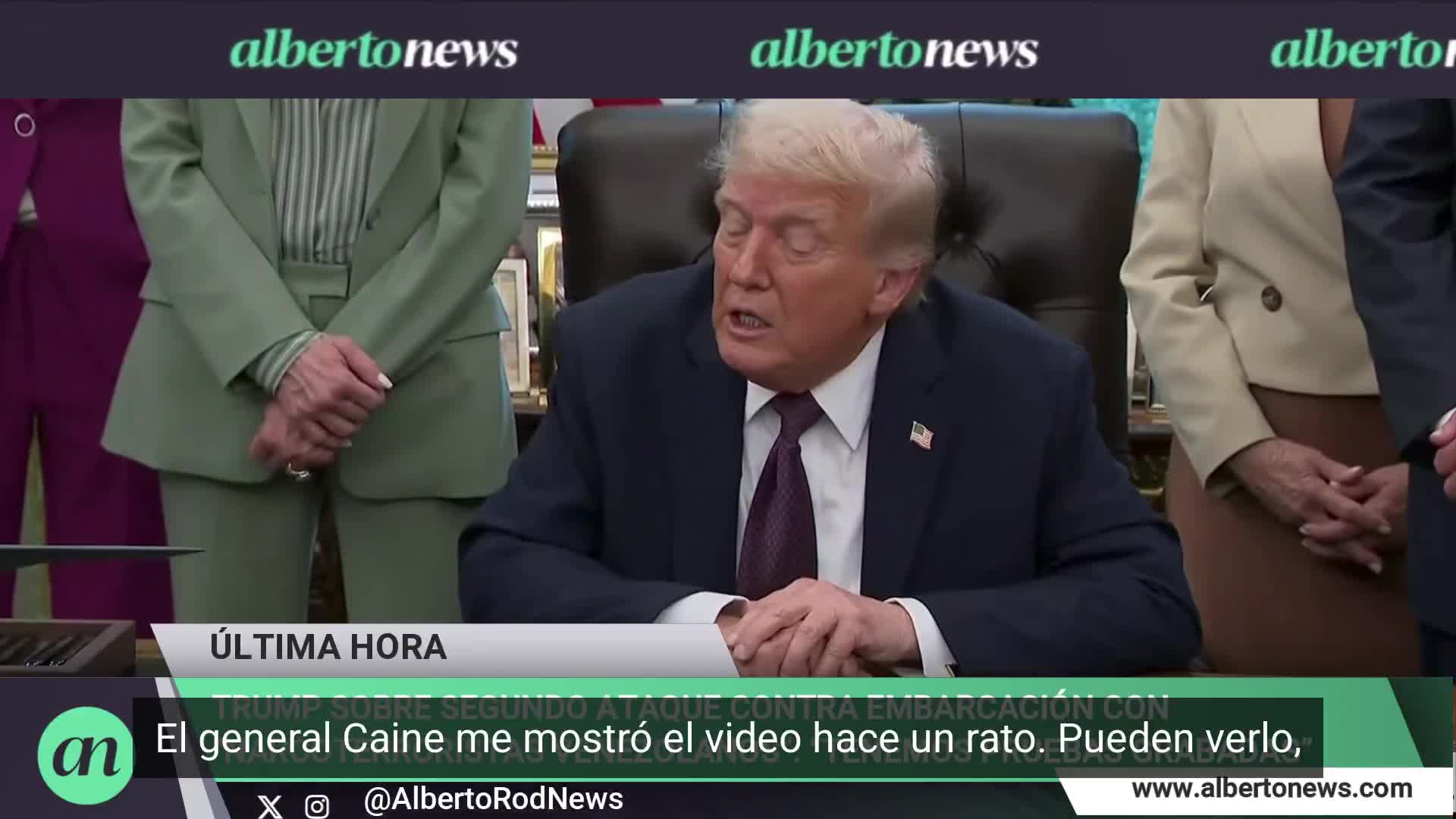 Trump claims the boat destroyed near Venezuela was carrying cocaine and fentanyl. We've collected evidence and evidence. We know what time they left, when they left, what they had.