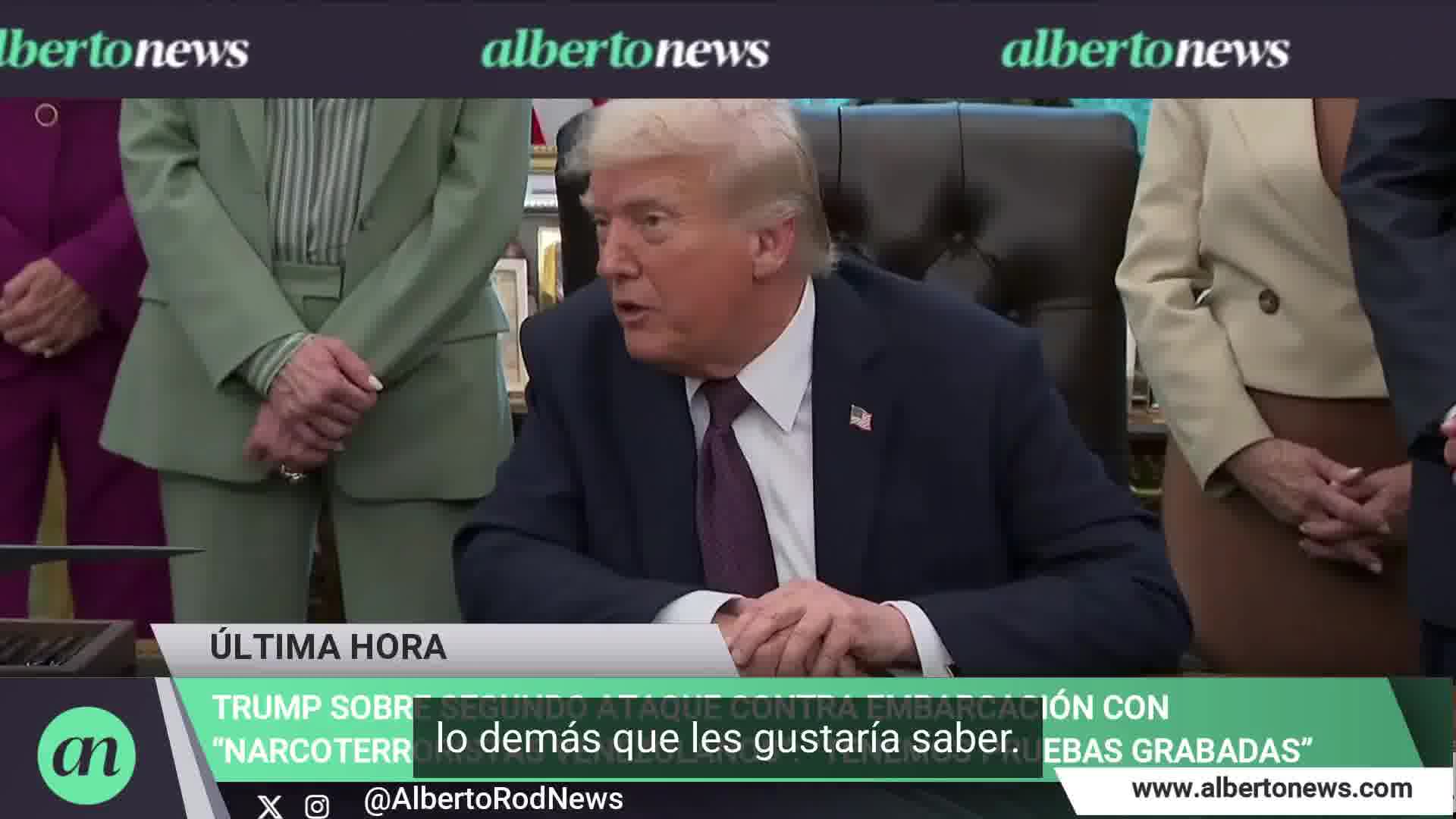 Trump claims the boat destroyed near Venezuela was carrying cocaine and fentanyl. We've collected evidence and evidence. We know what time they left, when they left, what they had.
