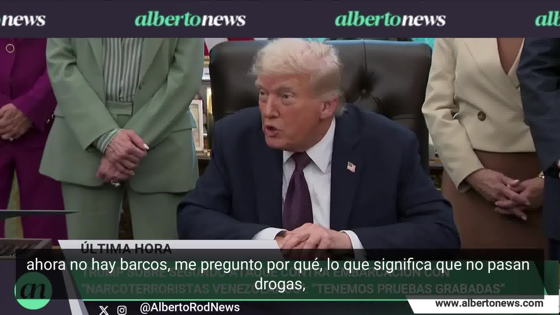 Trump claims the boat destroyed near Venezuela was carrying cocaine and fentanyl. We've collected evidence and evidence. We know what time they left, when they left, what they had.
