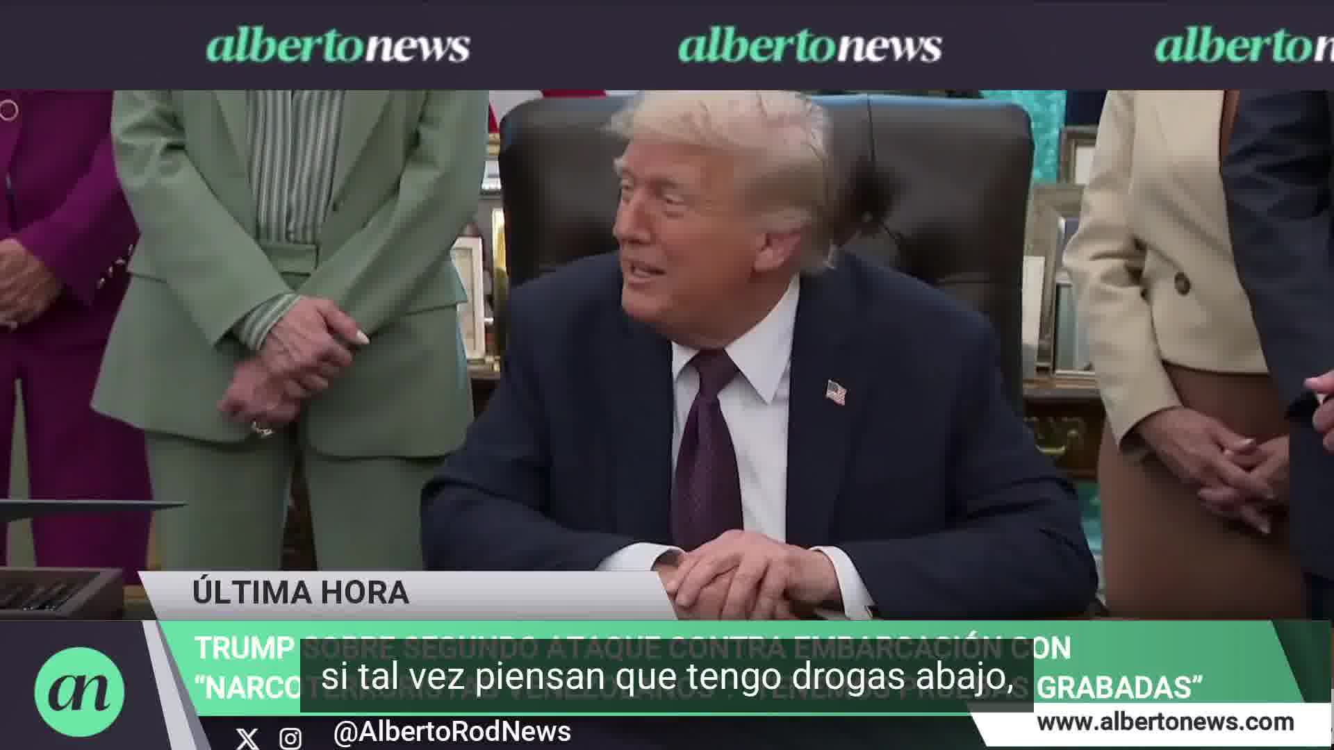 Trump claims the boat destroyed near Venezuela was carrying cocaine and fentanyl. We've collected evidence and evidence. We know what time they left, when they left, what they had.