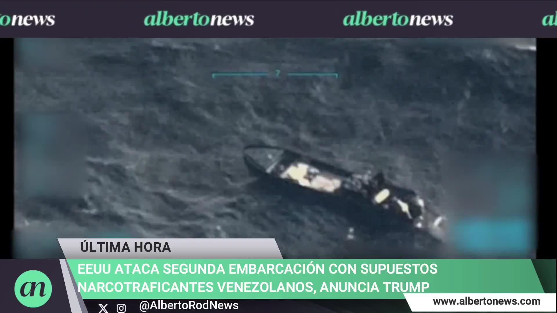 The US attacks a second vessel carrying alleged Venezuelan drug traffickers, Donald Trump announces.