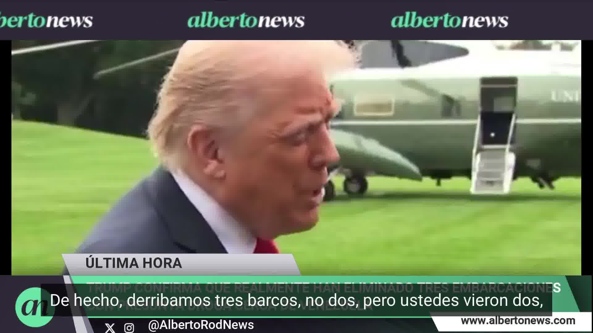 Trump dismisses Maduro's accusations of an alleged invasion and asks him to stop sending drugs and members of the Tren de Aragua to the US. Stop sending the Tren de Aragua to the United States. Stop sending drugs to the United States, he stated.