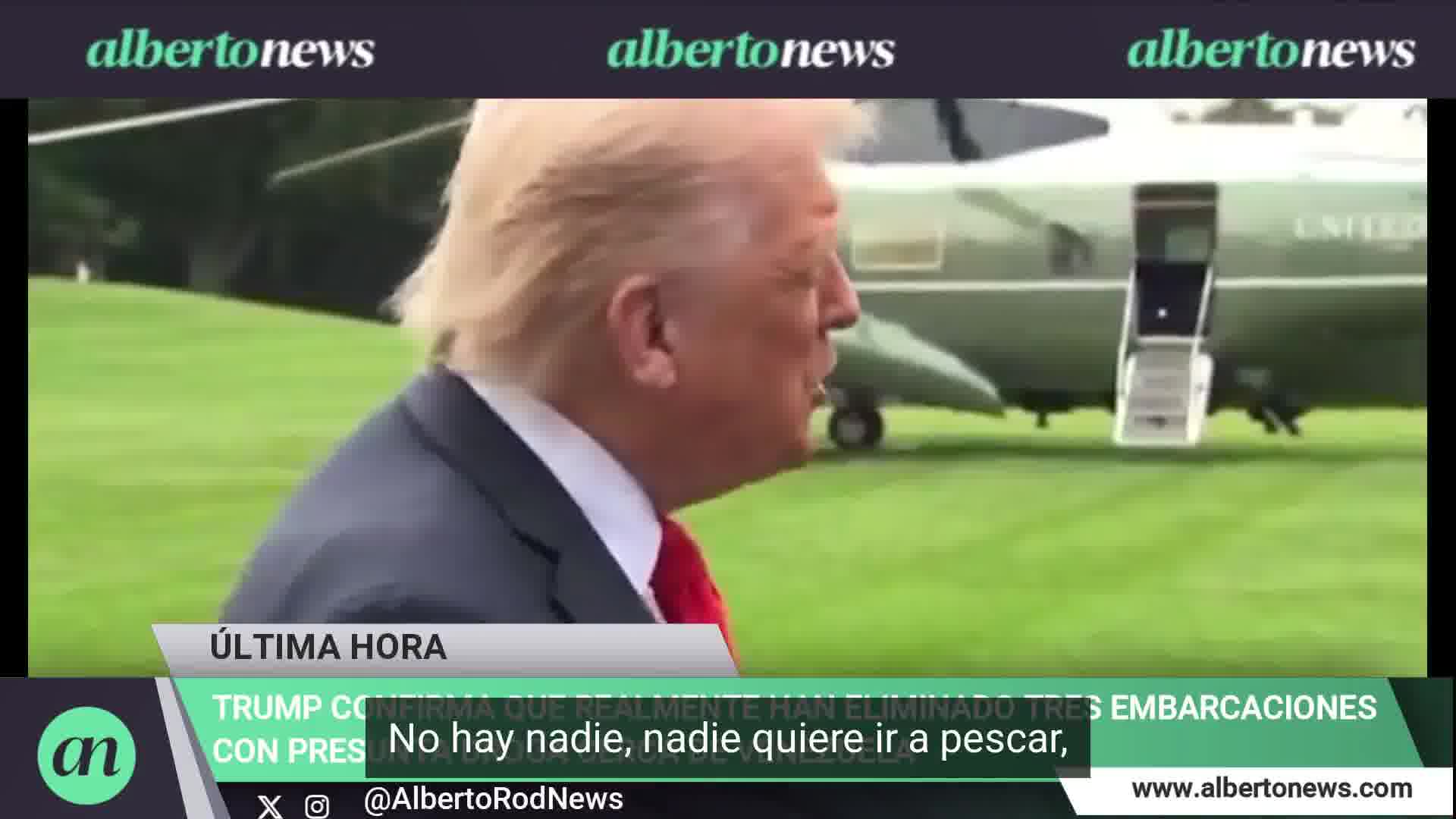 Trump dismisses Maduro's accusations of an alleged invasion and asks him to stop sending drugs and members of the Tren de Aragua to the US. Stop sending the Tren de Aragua to the United States. Stop sending drugs to the United States, he stated.