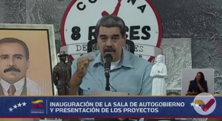 Maduro: Colombia knows we are one, Siamese twins, and whatever happens with Colombia is with Venezuela, and whatever happens with Venezuela is with Colombia, as a Colombian military officer wrote to me two weeks ago: if you touch Venezuela, you touch Colombia, we are one homeland, and we don't say that just for the sake of it. I know what I'm saying.