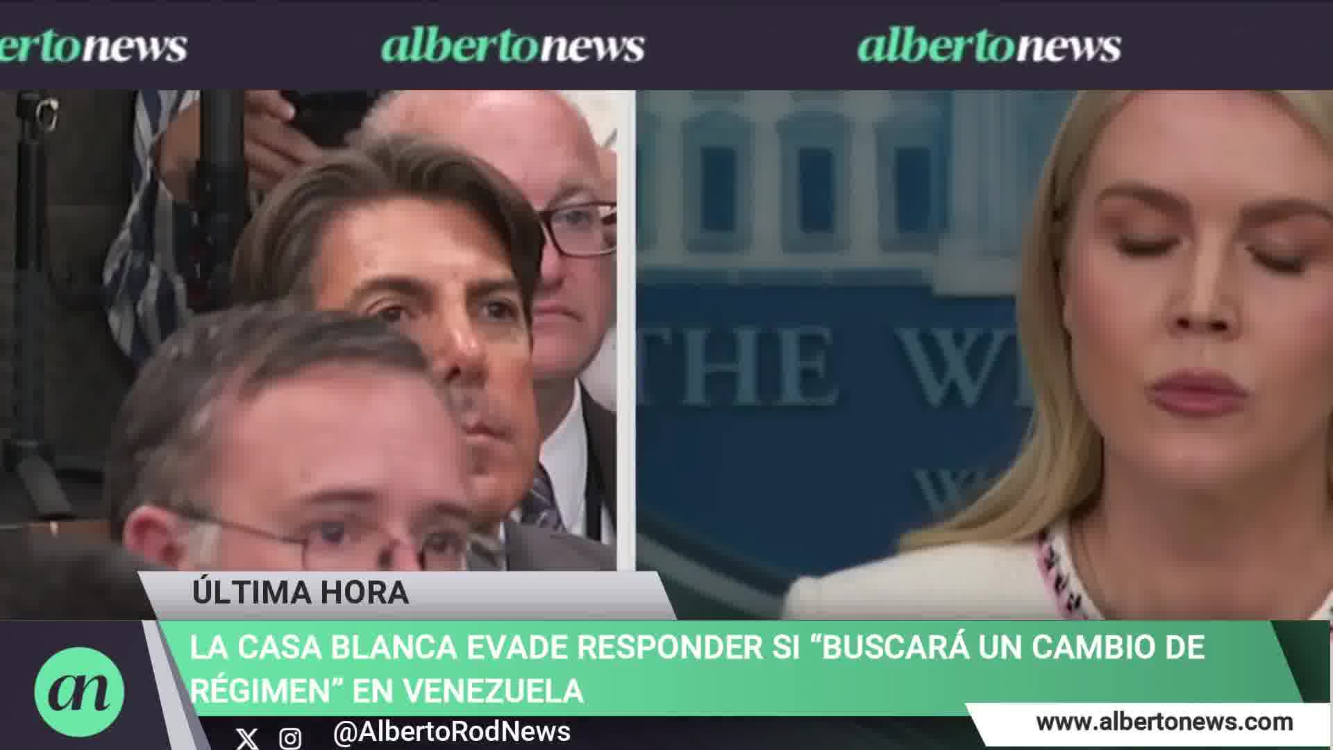 The White House evades answering whether it will seek regime change in Venezuela: I'm not going to get ahead of the president (Trump). What we've made clear is that this administration will not tolerate international narcoterrorism to bring drugs into the US.