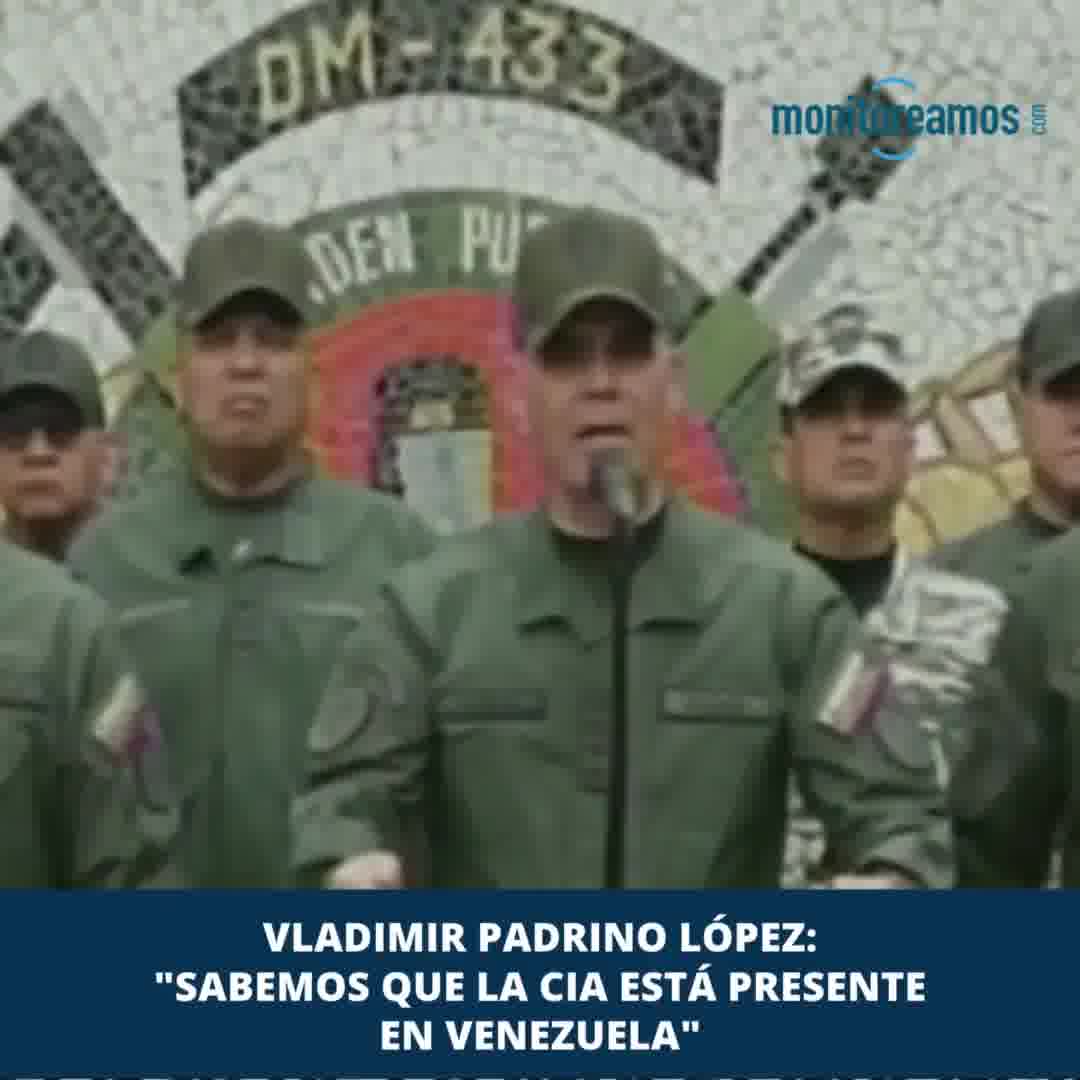 Vladimir Padrino López: We know the CIA is present in Venezuela.