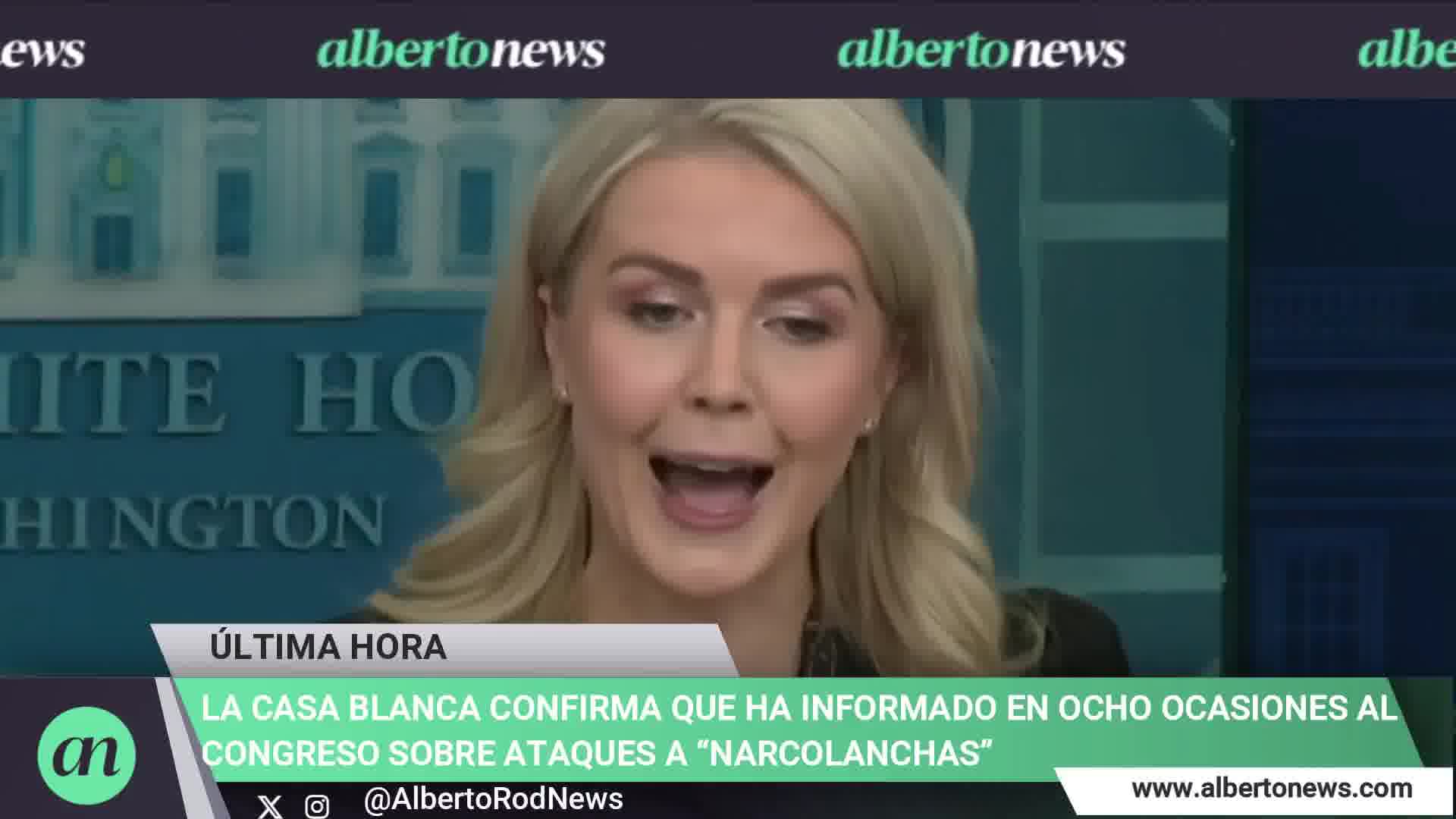 The White House confirms that Marco Rubio will brief Congress tomorrow, November 5th, on the attacks against drug-running boats in the Caribbean and the Pacific. We will gladly speak to them. We have been transparent; there have been eight meetings on this matter.
