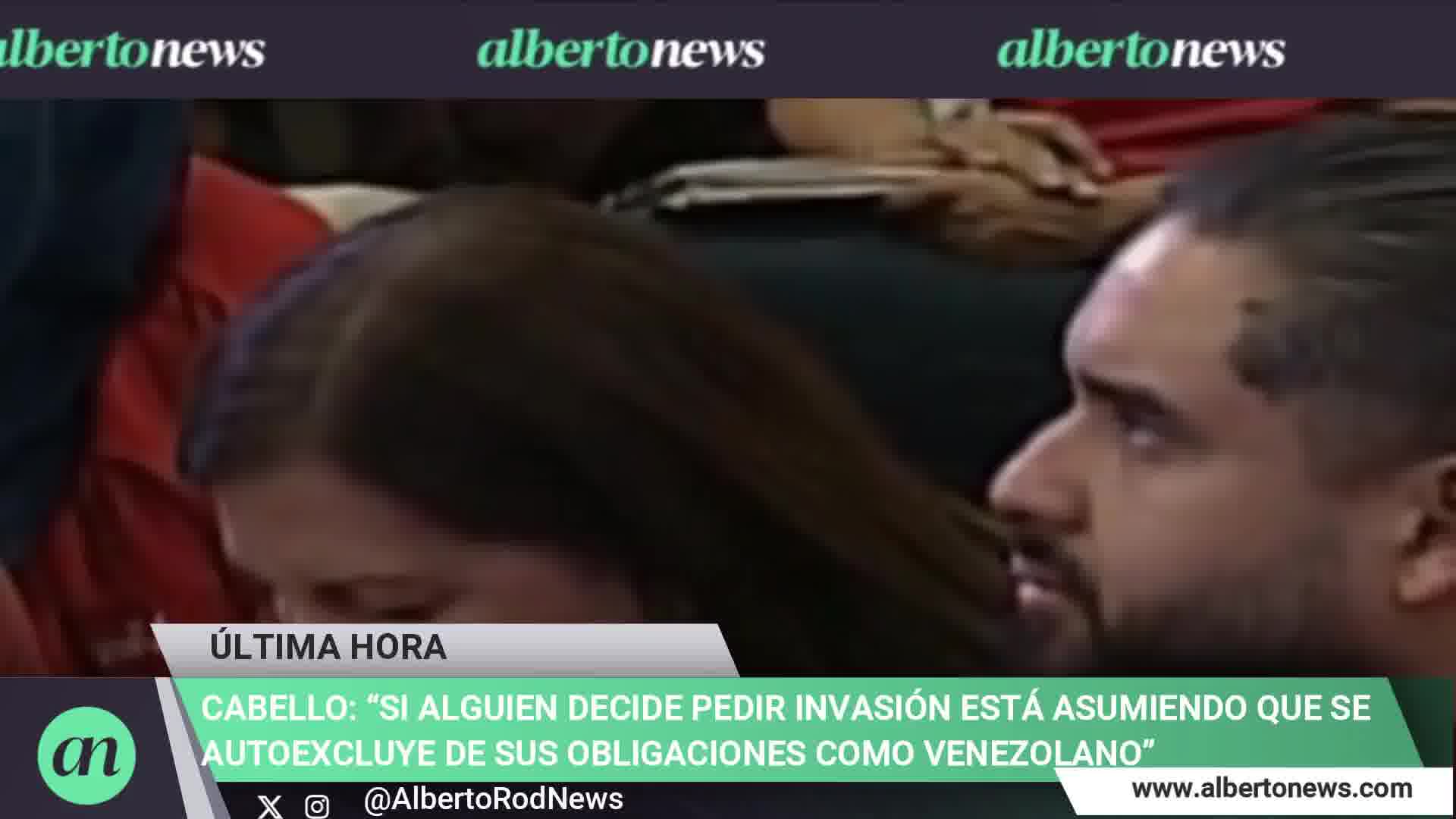 Diosdado Cabello: If someone decides to call for an invasion, they are assuming they are shirking their obligations as a Venezuelan. And the Venezuelan state reserves the right to take whatever actions it deems necessary, he stated.
