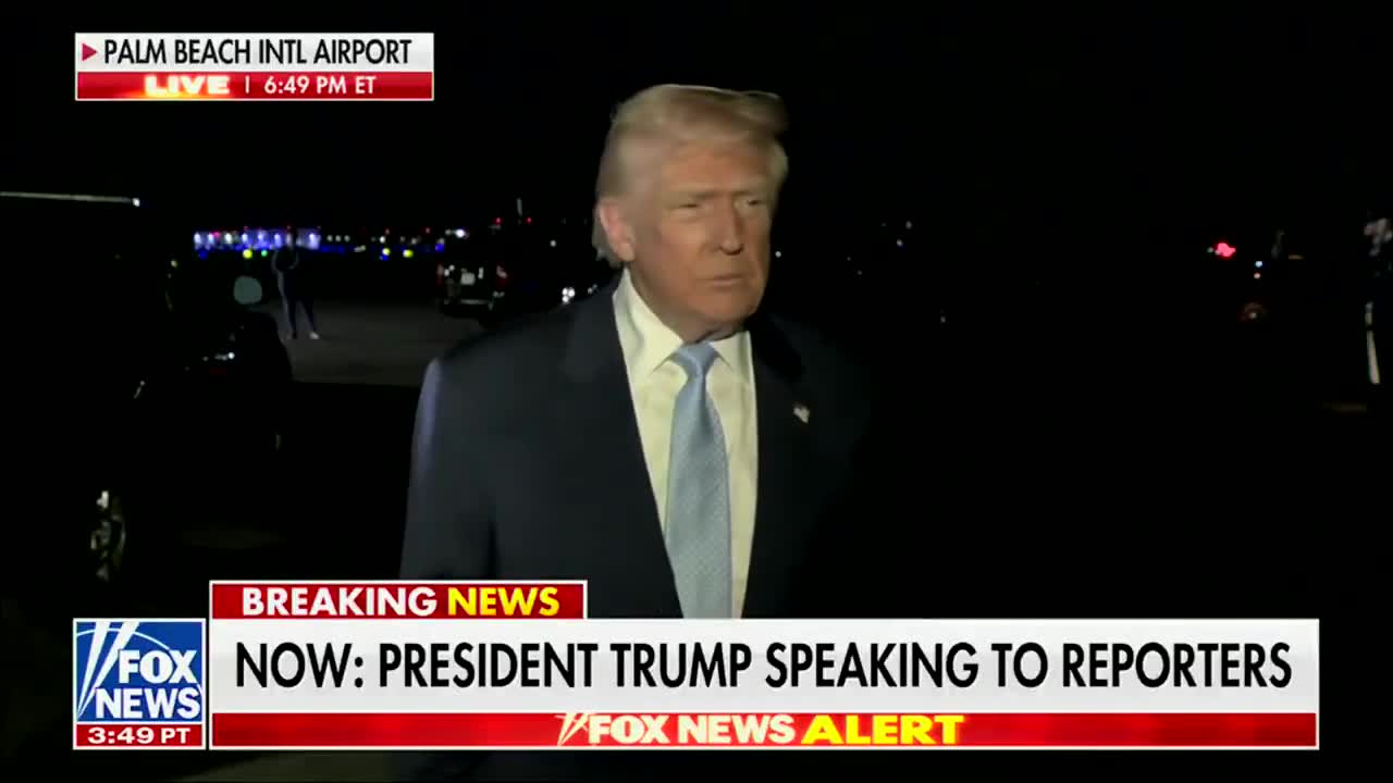Trump on Venezuela:  We may be having some discussions with Maduro, and we'll see how that turns out — but they would like to talk