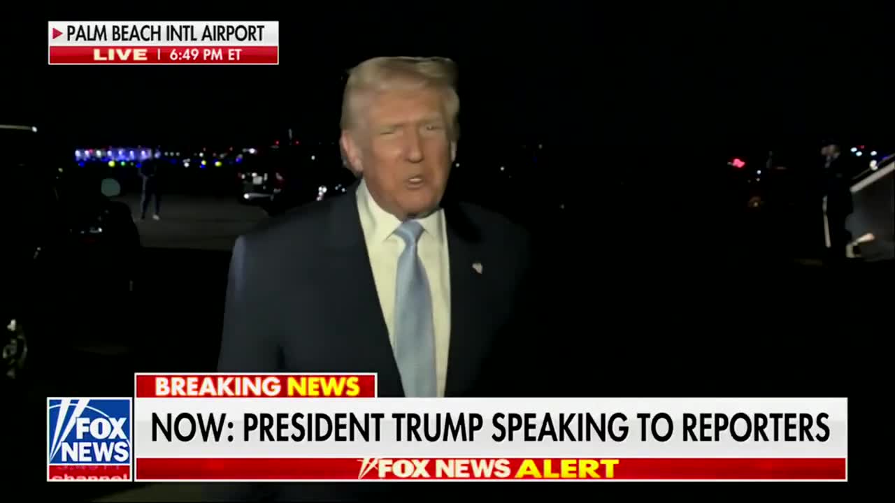 Trump on Venezuela:  We may be having some discussions with Maduro, and we'll see how that turns out — but they would like to talk