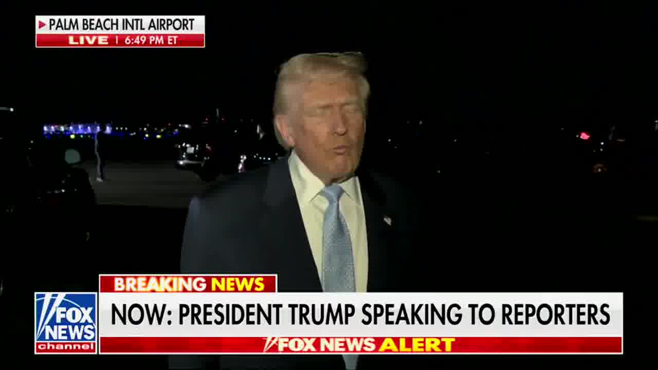 Trump on Venezuela:  We may be having some discussions with Maduro, and we'll see how that turns out — but they would like to talk