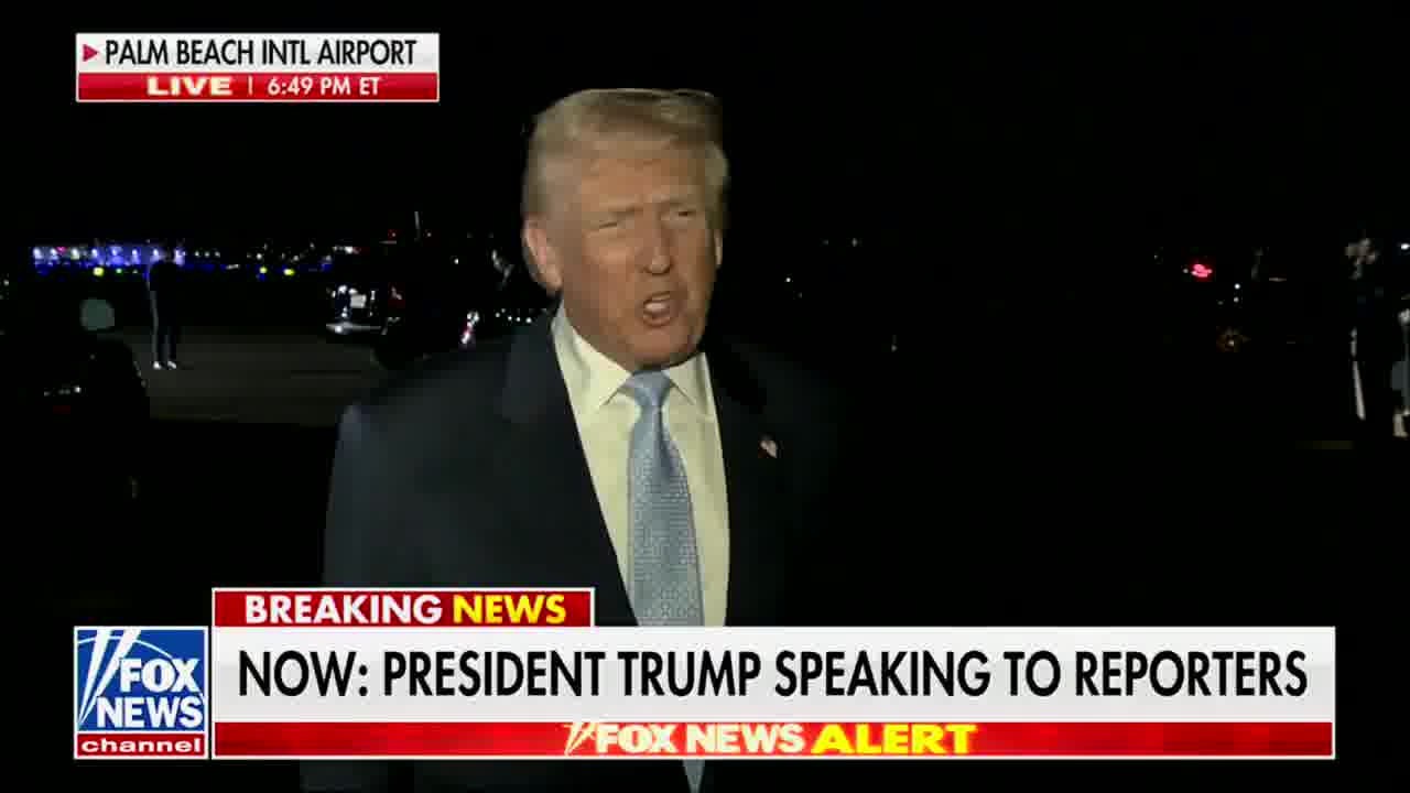 Trump on Venezuela:  We may be having some discussions with Maduro, and we'll see how that turns out — but they would like to talk
