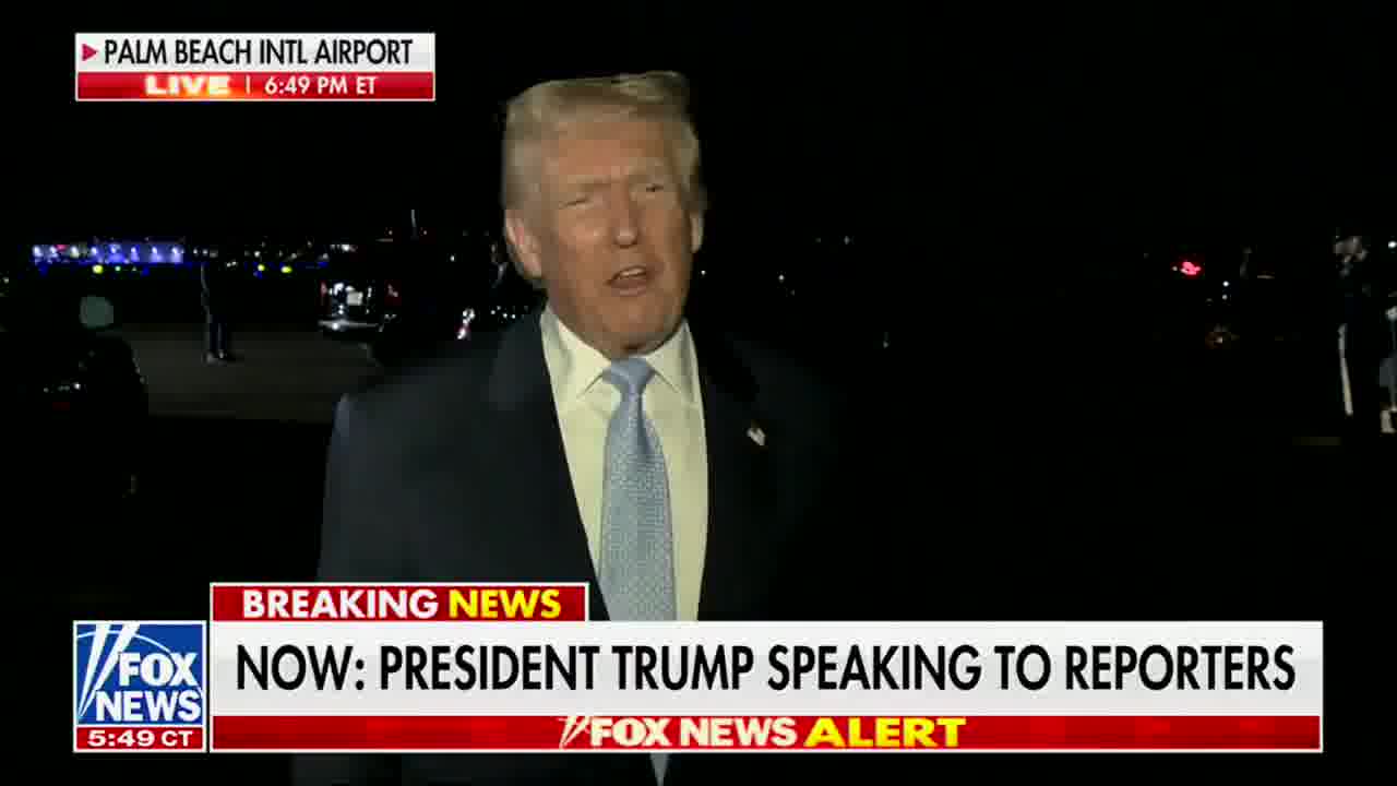 Trump on Venezuela:  We may be having some discussions with Maduro, and we'll see how that turns out — but they would like to talk