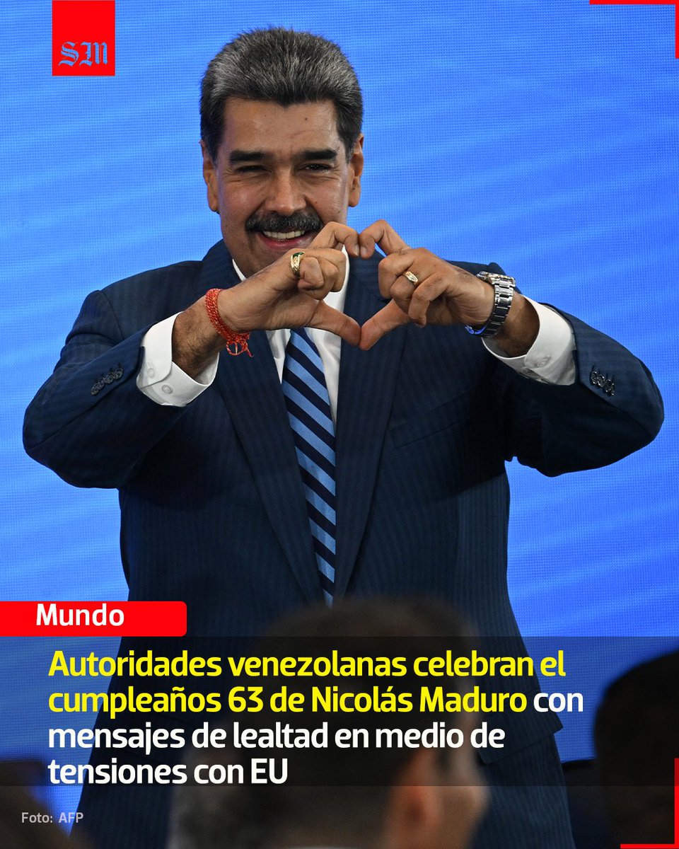 President Maduro celebrated his 63rd birthday on November 23, receiving expressions of loyalty from Venezuelan authorities.