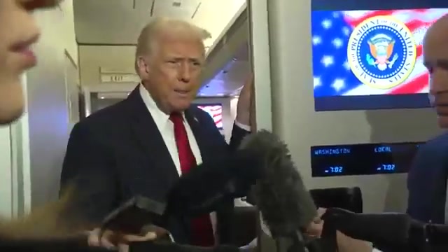 Reporter: Are you planning on talking to Maduro? Trump: I might talk to him. Reporter: The US did name him the leader of a foreign terrorist organization, why do you even want to talk to him? Trump: Say it again. Reporter: The US designated him the leader of this foreign terrorist organization so why do you want to talk to him if he's the leader? Trump: If we can save lives, if we can do things the easy way, that's fine. And if we have to do it the hard way, that's fine, too. Reporter: What’s the goal? Trump: I’m not going to tell you what the goal is. You should probably know what the goal is.