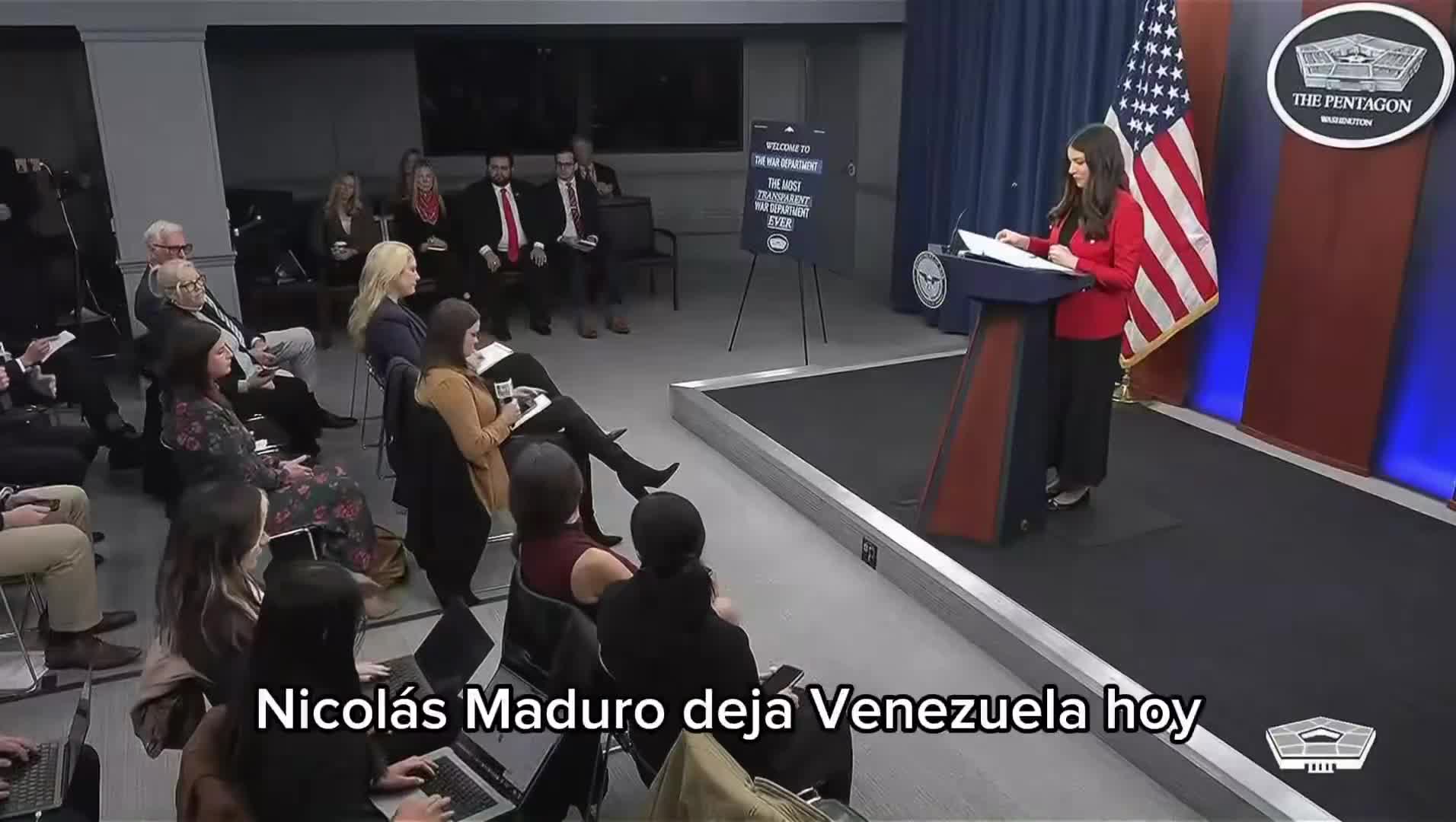 Is the US prepared in case Maduro leaves power? The War Department has a contingency plan. If something were to happen, we have a planned and ready response. Our focus is on eliminating narco-militants.