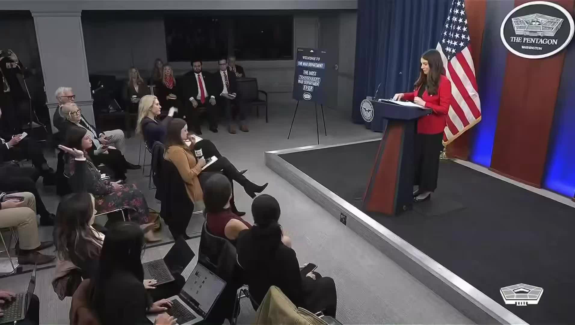Is the US prepared in case Maduro leaves power? The War Department has a contingency plan. If something were to happen, we have a planned and ready response. Our focus is on eliminating narco-militants.