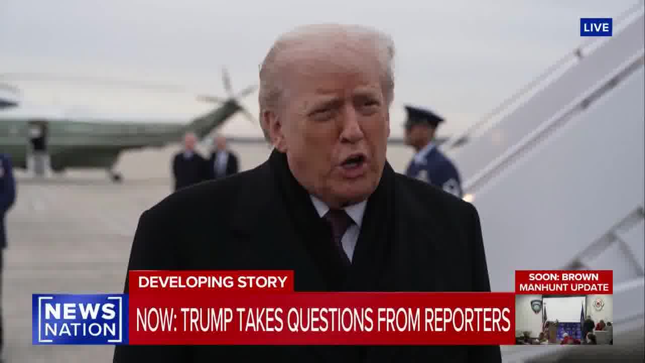 .@POTUS on the Naval blockade on Venezuela: We're not gonna let anybody going through that shouldn't be going through. They took all of our energy rights—they took all of our oil from not that long ago. they illegally took it