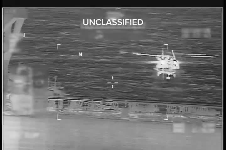 In a pre-dawn action early this morning on Dec. 20, the US Coast Guard with the support of the Department of War apprehended an oil tanker that was last docked in Venezuela. The United States will continue to pursue the illicit movement of sanctioned oil that is used to fund narco terrorism in the region. We will find you, and we will stop you. Thank you to our brave men 