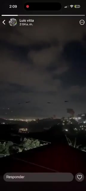 Full-scale military operations appear to be underway against Venezuela, with dozens of helicopters with the U.S. Army spotted over the capital of Caracas