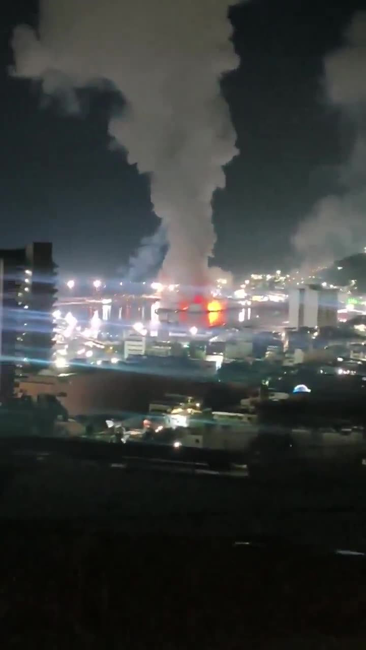 Additional video of explosions from suspected U.S. airstrikes on Caracas, Venezuela