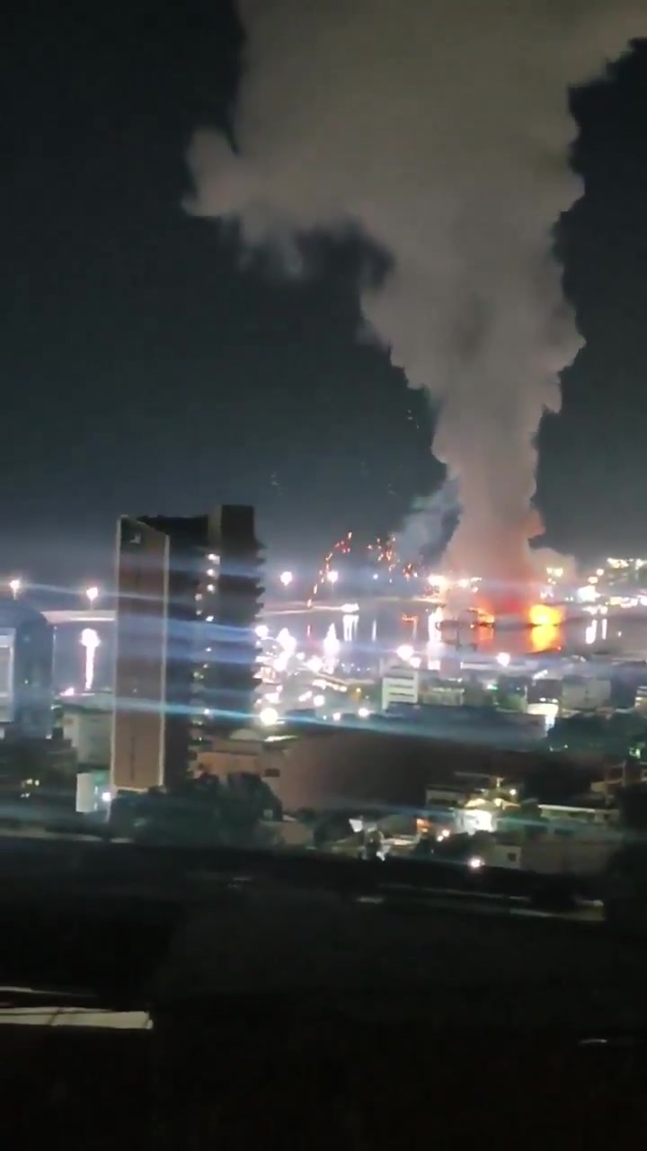 Additional video of explosions from suspected U.S. airstrikes on Caracas, Venezuela