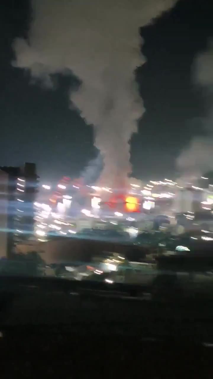 Additional video of explosions from suspected U.S. airstrikes on Caracas, Venezuela