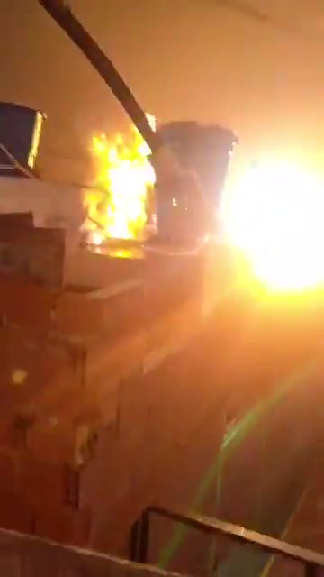 Images of the bombing at the port of La Guaira