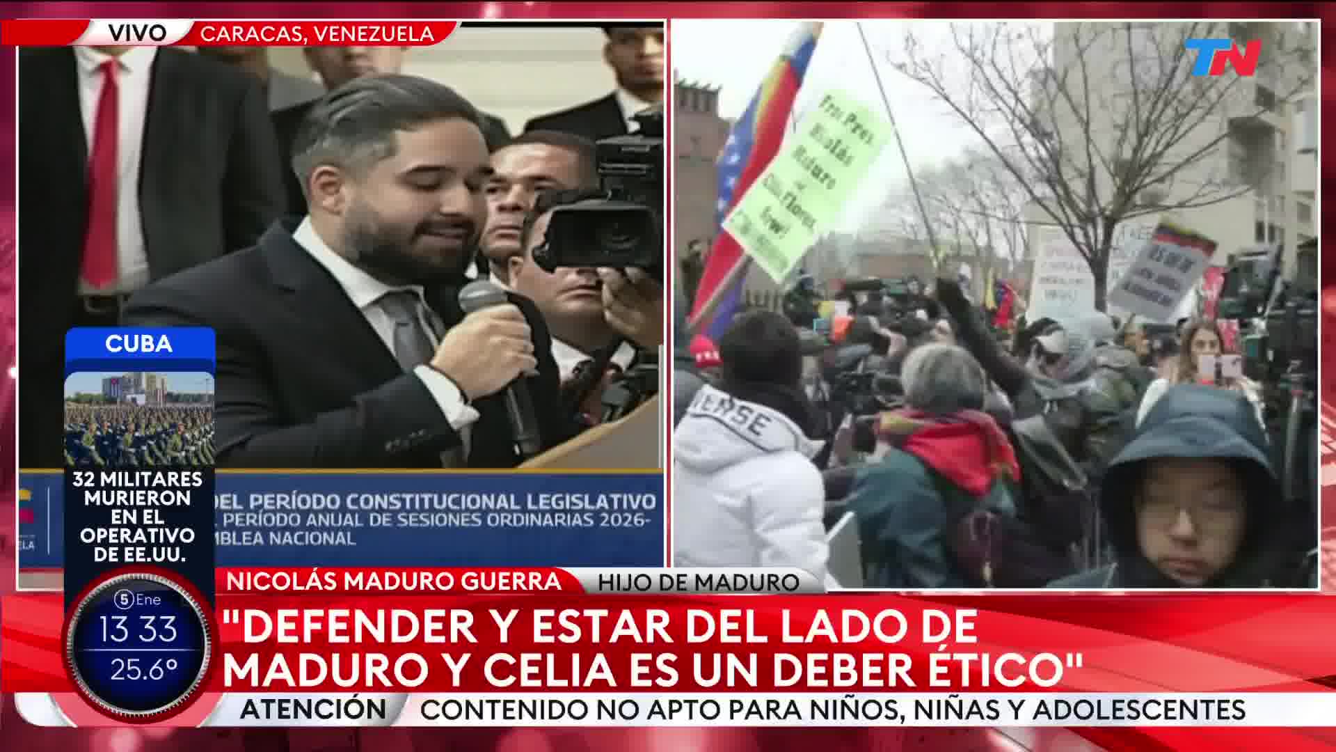Maduro's son speaks from the Venezuelan National Assembly: This is not a regional problem, it is a direct threat to global political stability. My family and I are being persecuted because we cannot be bought.