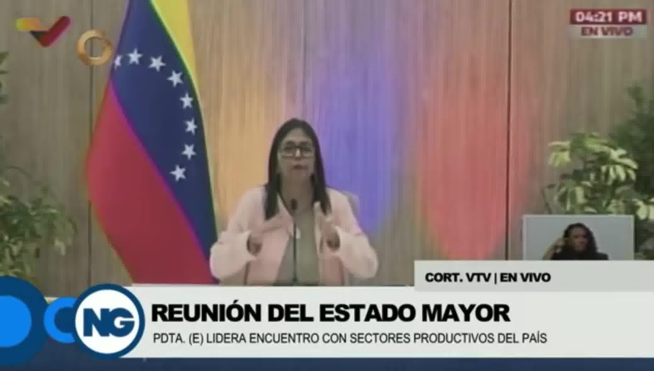 Delcy Rodríguez, after Trump's threats: Personally, to those who threaten me, I say: my destiny is decided only by God. That is my response.