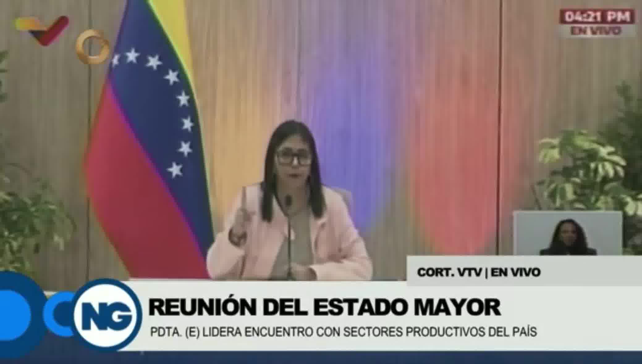 Delcy Rodríguez, after Trump's threats: Personally, to those who threaten me, I say: my destiny is decided only by God. That is my response.