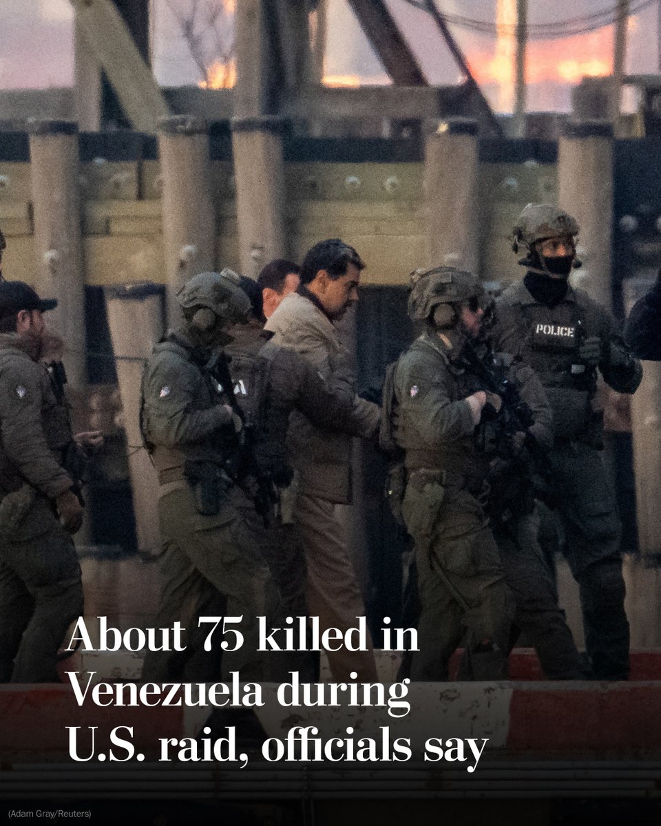 El gobierno estadounidense estima que unas 75 personas murieron durante la incursión militar para capturar al presidente venezolano Maduro. Las autoridades informaron que entre las víctimas mortales se encuentran miembros de las fuerzas de seguridad venezolanas y cubanas, así como civiles atrapados en la refriega.