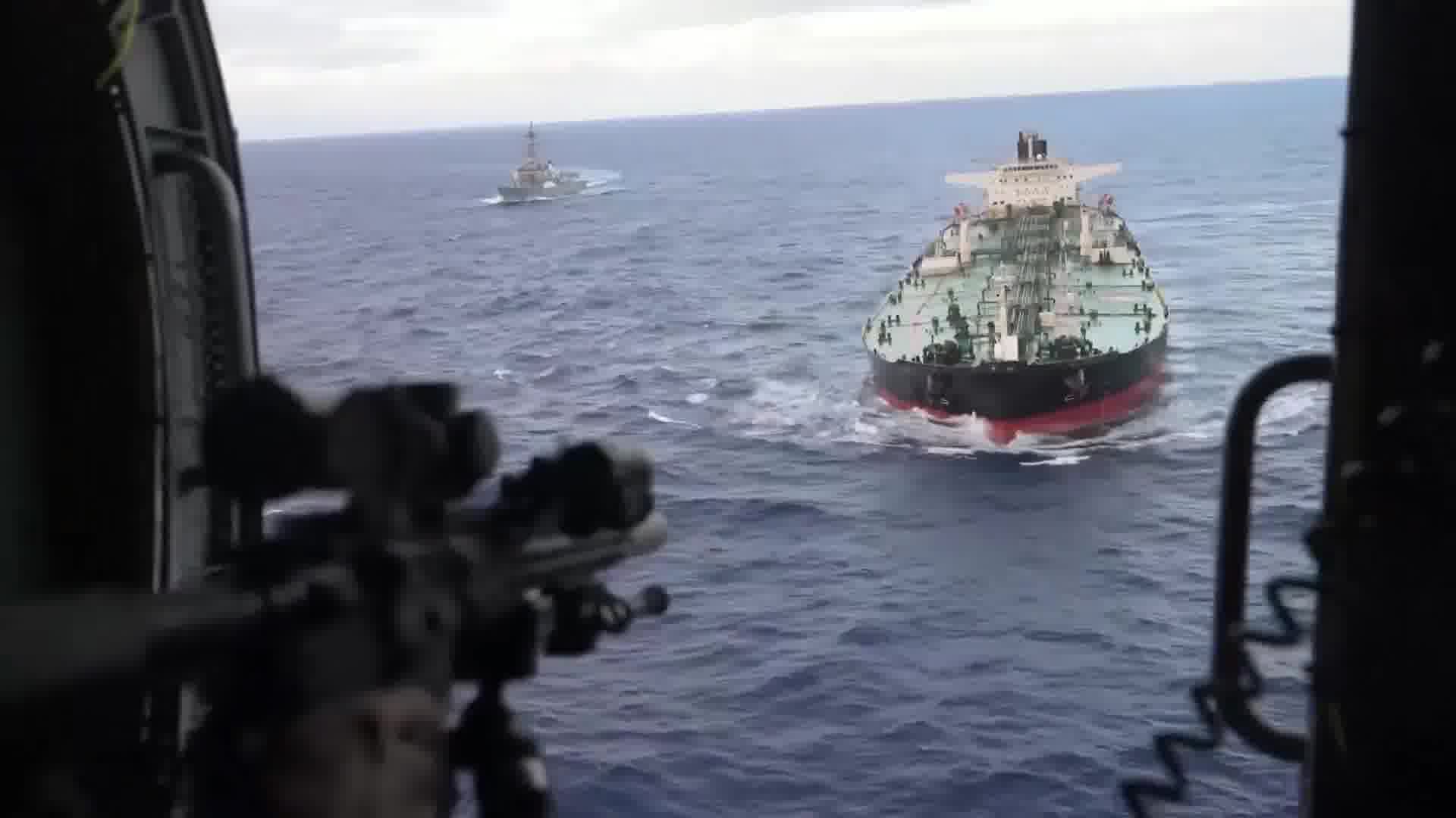 Overnight, U.S. military forces conducted a right-of-visit, maritime interdiction and boarding on the Aquila II without incident in the INDOPACOM area of responsibility. The Aquila II was operating in defiance of President Trump's established quarantine of sanctioned vessels in the Caribbean. The Department of War tracked and hunted this vessel from the Caribbean to the Indian Ocean