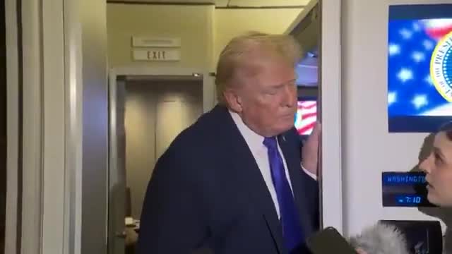 Reporter: On Venezuela, Rodriguez last week said that Nicolas Maduro is still a legitimate president and is. Trump: She probably has to say that. I think politically she has to say that. She’s doing a very good job