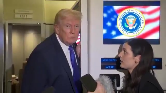 Reporter: On Venezuela, Rodriguez last week said that Nicolas Maduro is still a legitimate president and is. Trump: She probably has to say that. I think politically she has to say that. She’s doing a very good job