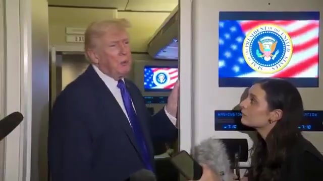 Reporter: On Venezuela, Rodriguez last week said that Nicolas Maduro is still a legitimate president and is. Trump: She probably has to say that. I think politically she has to say that. She’s doing a very good job