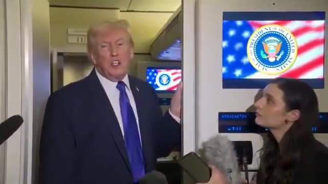 Reporter: On Venezuela, Rodriguez last week said that Nicolas Maduro is still a legitimate president and is. Trump: She probably has to say that. I think politically she has to say that. She’s doing a very good job