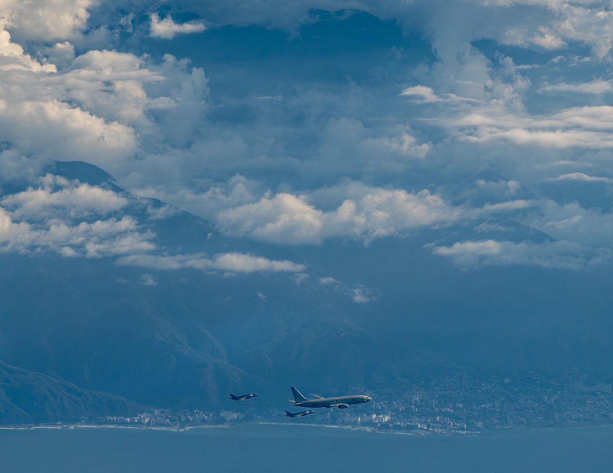 .@USMC F-35s, a @USNavy P-8, and a @usairforce KC-46 conducted a Joint Airpower Coastal Presence Patrol off the coast of Venezuela on March 6.  Our persistent presence is a testament to our commitment to our partners in the region. We are always on watch.” - SOUTHCOM Commander Gen. Francis L. Donovan 