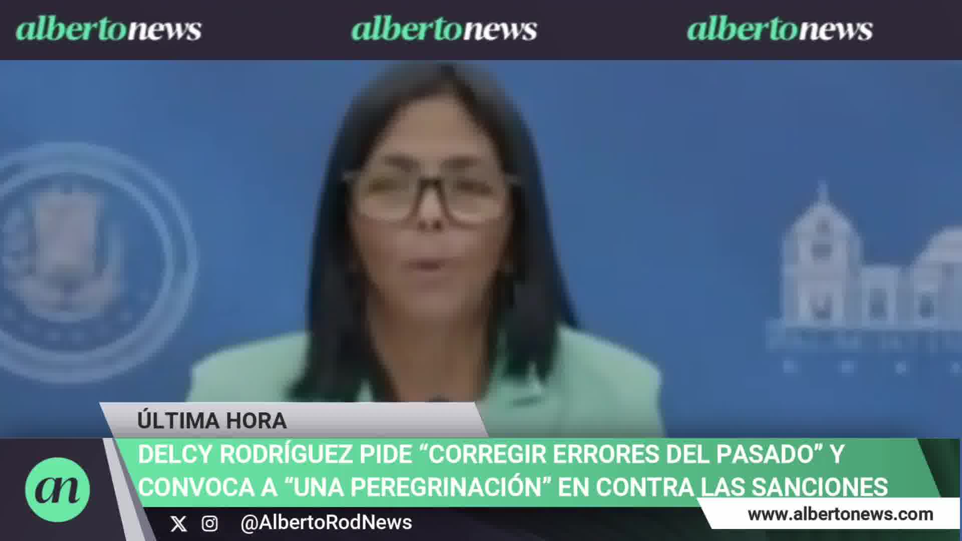 Delcy Rodríguez calls for correcting past mistakes and invites people to a pilgrimage against the sanctions. Our immediate, medium, and long-term goal is to gradually and steadily recover workers' income.