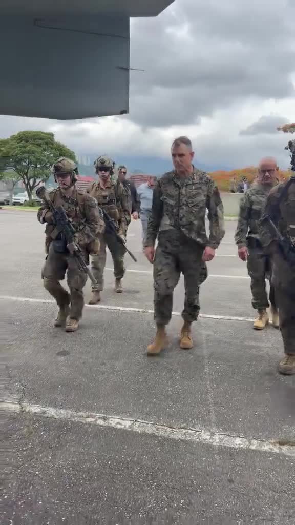 SOUTHCOM Commander Gen. Francis Donovan visited the Venezuelan capital, Caracas